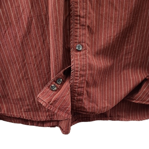 Columbia Long Sleeve Button Down Men's Shirt Rusty Red XL - Picture 6 of 8